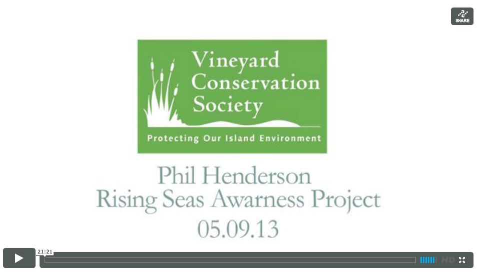 Vineyard Conservation Society- Climate Change: Building an Island Understanding