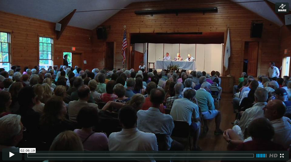PETER BEINART: The Crisis of Zionism <br><br> A discussion with Alan Dershowitz. Moderated by Richard North Patterson. Chilmark Community Center. 07.22.12